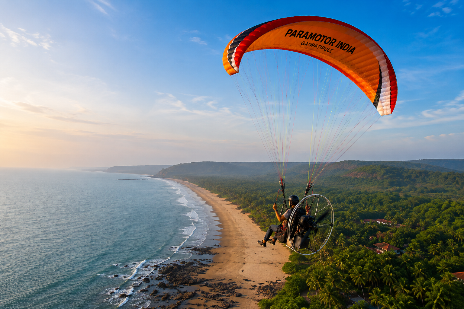 Paramotoring in Ganpatipule